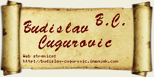 Budislav Čugurović vizit kartica